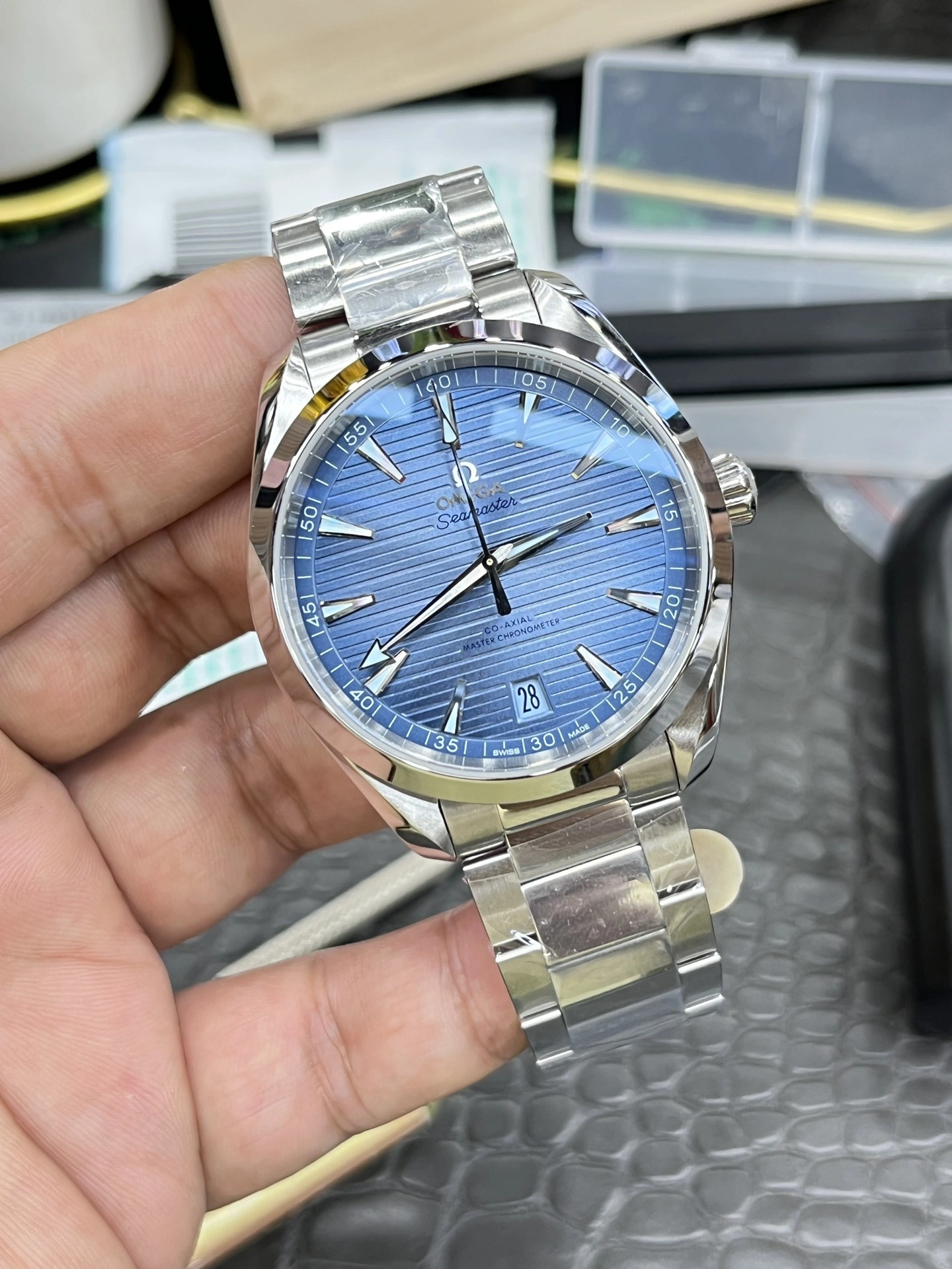 CBD Factory Omega Seamaster Aqua Terra 150M 41mm “Summer Blue” 75th Anniversary (220.10.41.21.03.005) 1:1 Super Clone – DD8900 Movement Snug 230